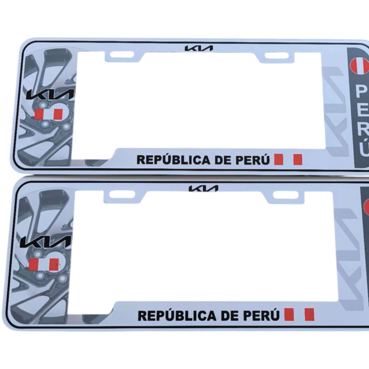 GENERICO - Portaplaca Europea kia Blanco