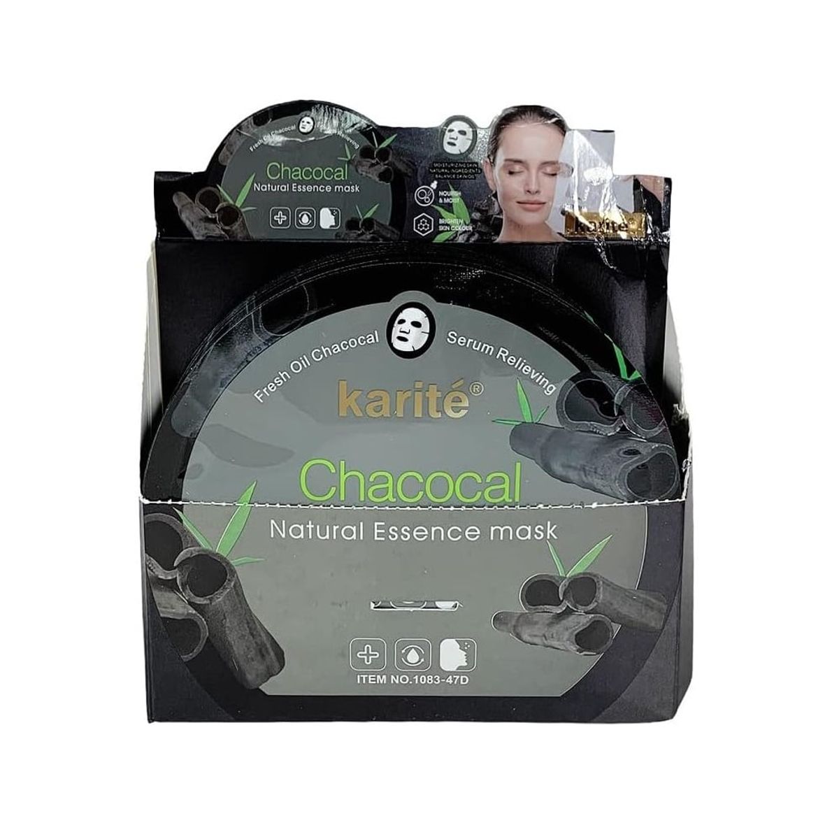 GENERICO - Set de 3 Mascarilla facial de carbón activado Karité