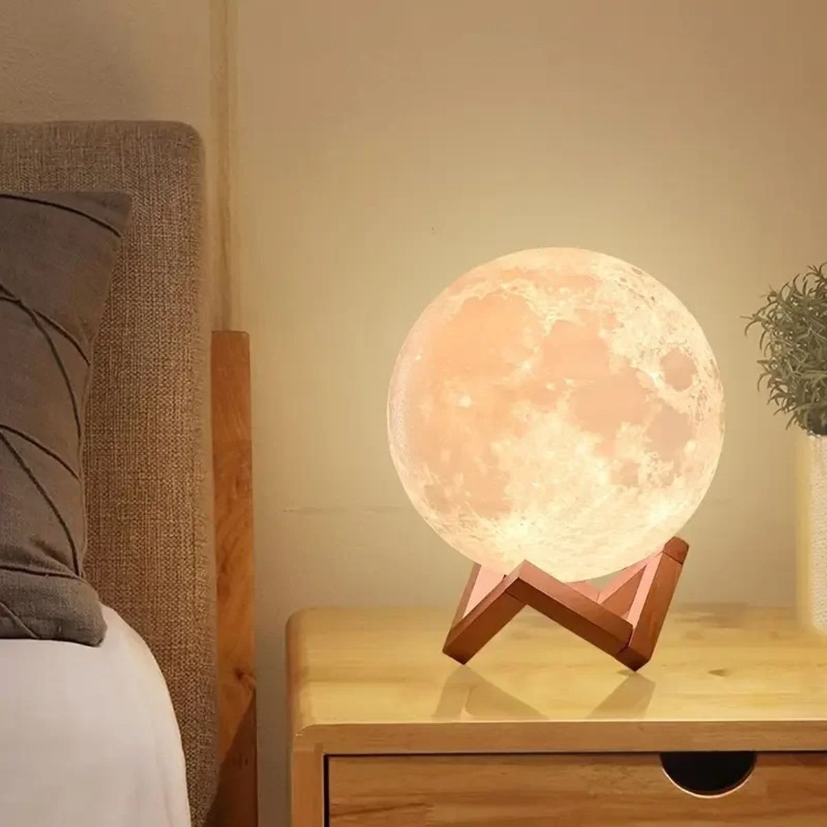 GENERICO - Lámpara de Luna LED de 8cm