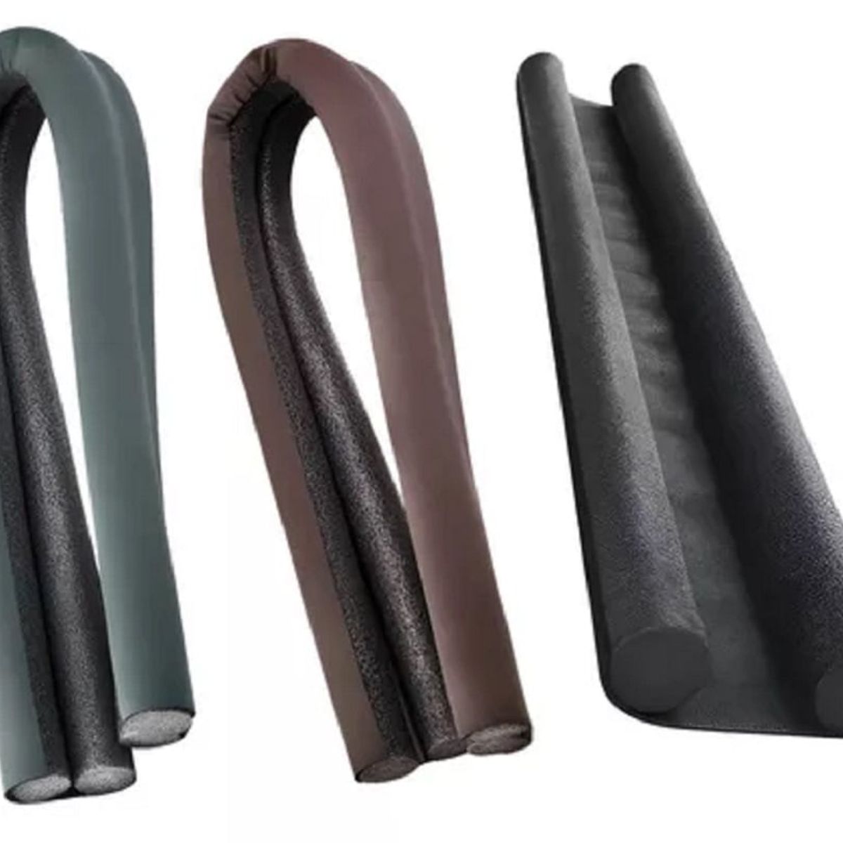 GENERICO - Pack x 2 Burletes Flexible de Espuma 95 cm Protección de Puertas