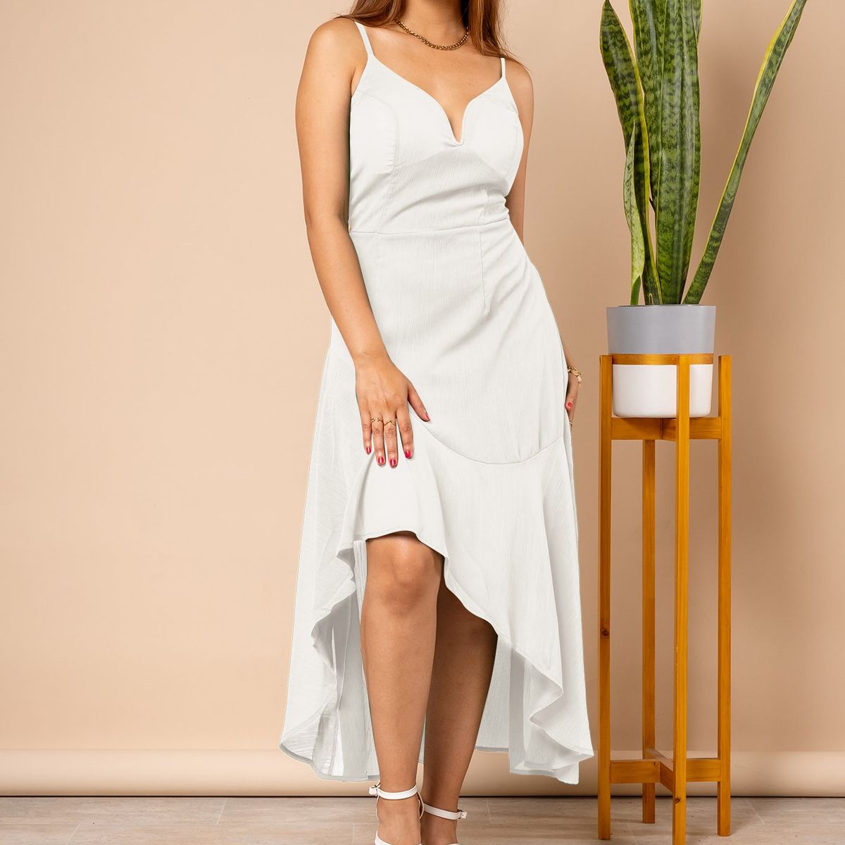 ARMA TU LOOK - VESTIDO LARGO PENELOPE ESCOTE EN V ARMA TU LOOK