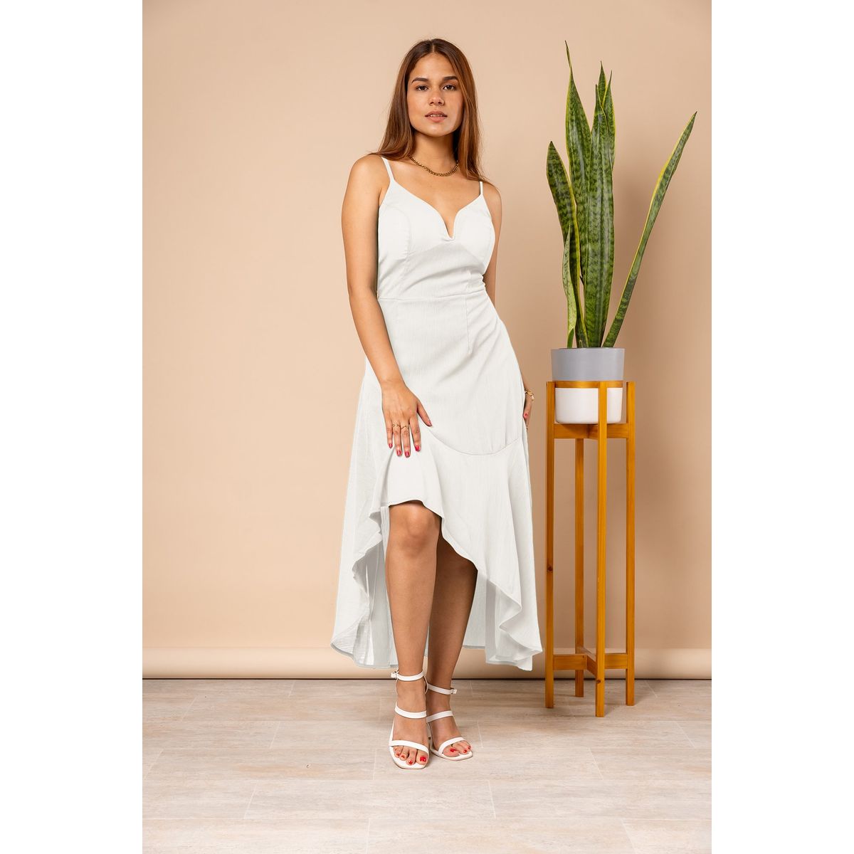 ARMA TU LOOK - VESTIDO LARGO PENELOPE ESCOTE EN V ARMA TU LOOK