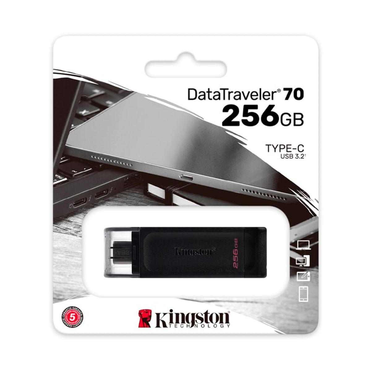 KINGSTON - Memoria Flash USB Kingston DataTraveler 70 256GB USB-C