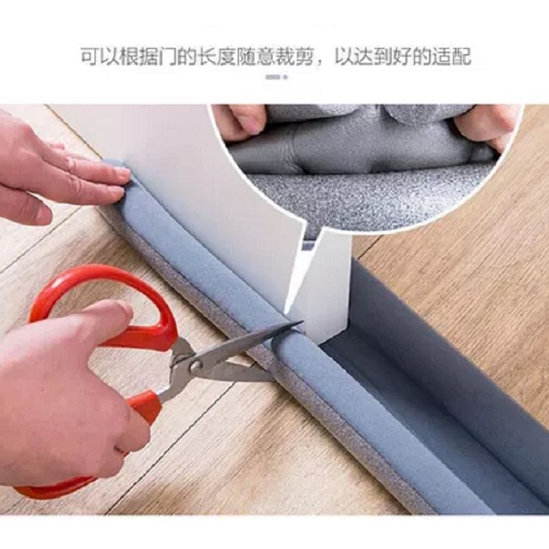 GENERICO - Pack x 2 Burletes Flexible de Espuma 95cm Protección de Puertas -
