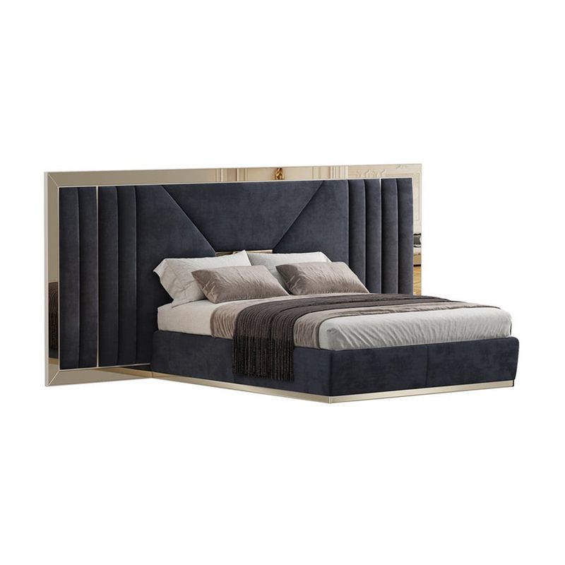 GENERICO - Cama Moderna Loki - King Plz - Negro