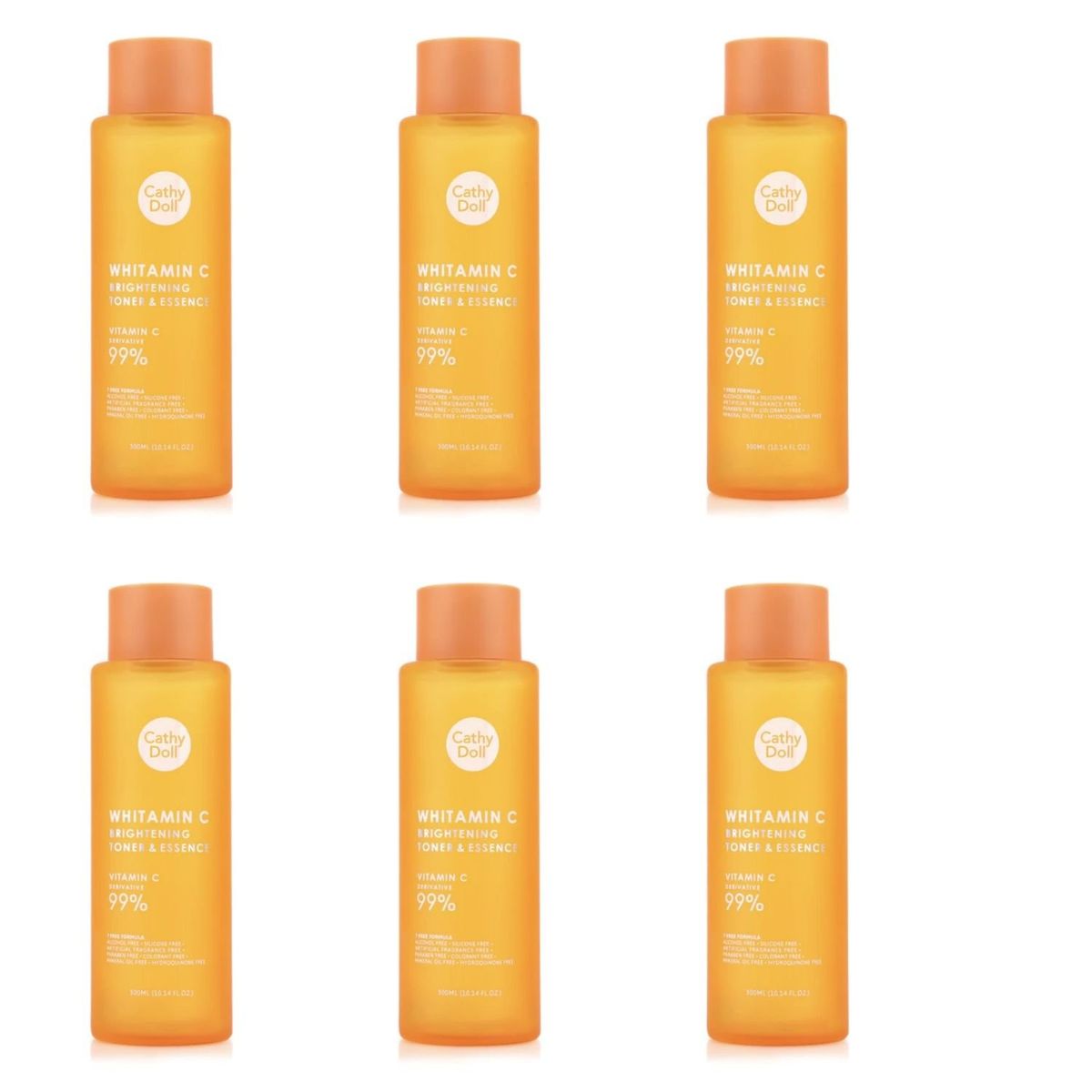 CATHY DOLL - Cathy Doll Whitamin C Brightening Toner And Essence 300 ML 6 UND