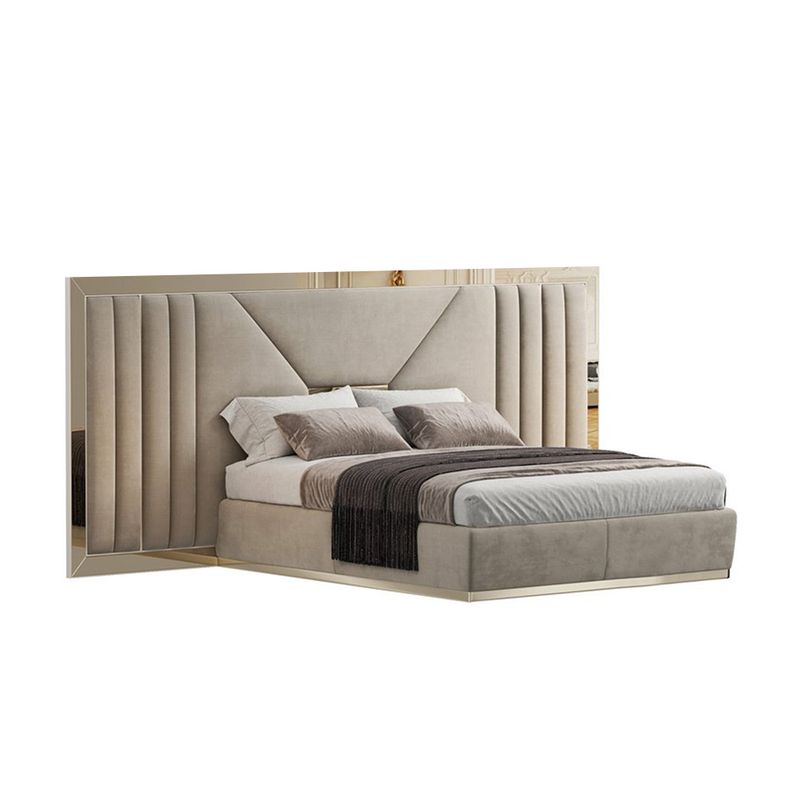 GENERICO - Cama Moderna Loki - King Plz - Beige