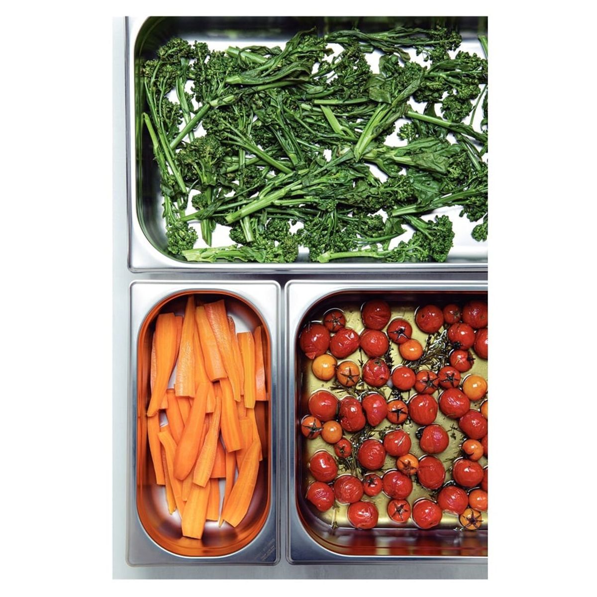 TRAMONTINA - BANDEJA GASTRONOMICA TRAMONTINA DE ACERO 12 de 325X265X100 MM