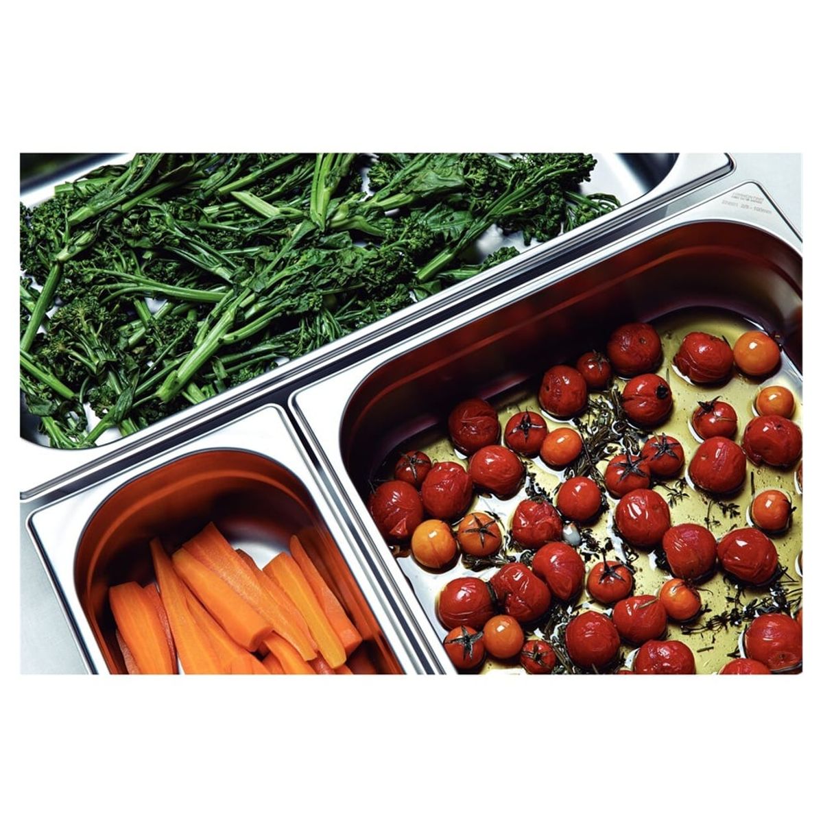 TRAMONTINA - BANDEJA GASTRONOMICA TRAMONTINA DE ACERO 13 de 325X176X150 MM