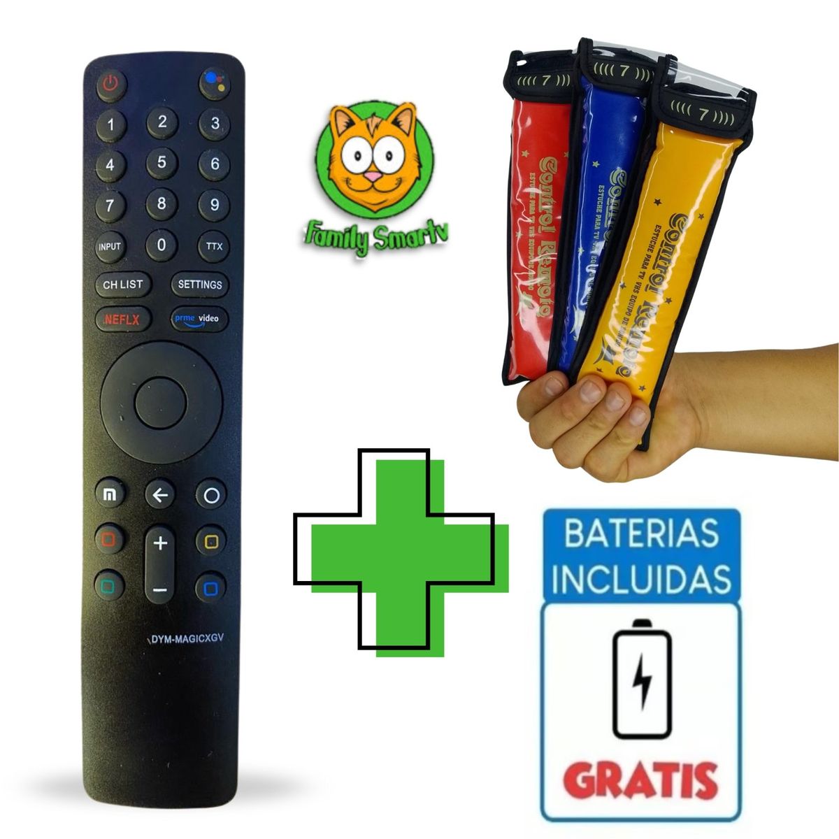 GENERICO - Control remoto Para Xiaomi MI TV Modelo XMRM-10 + Funda