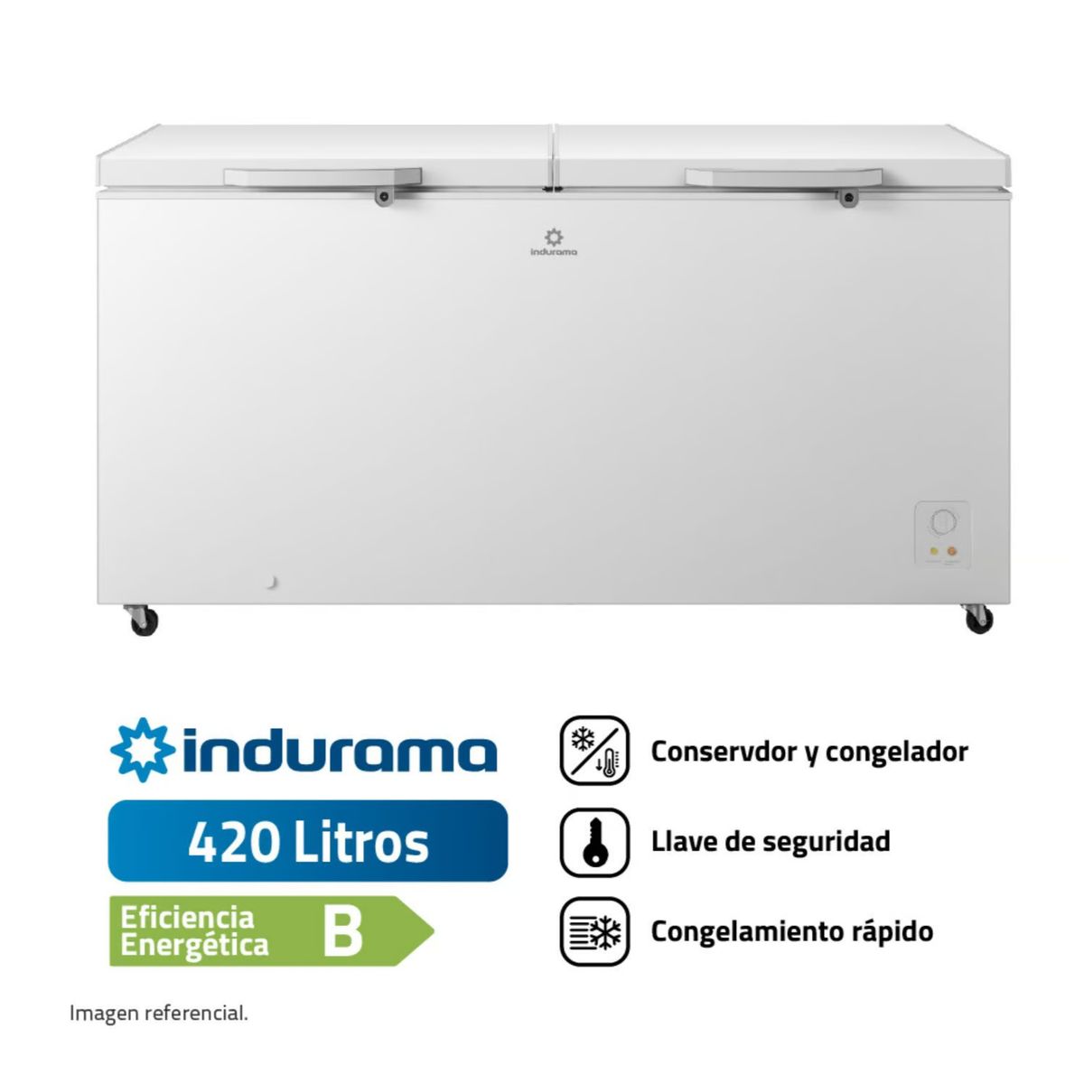INDURAMA - Congeladora INDURAMA CI-420BL