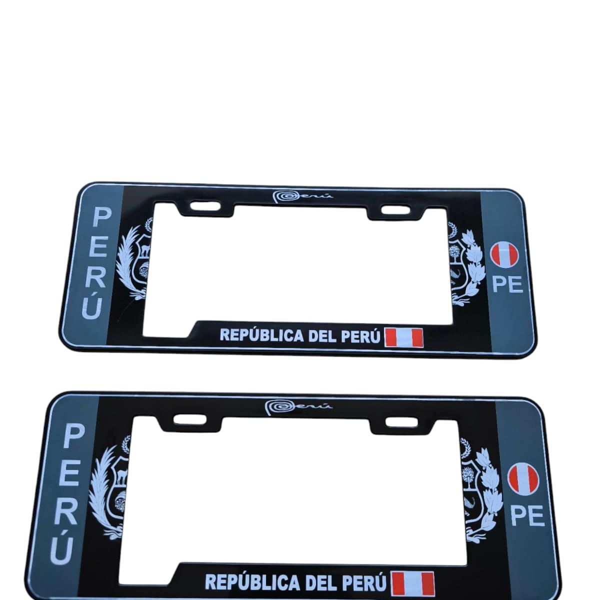 GENERICO - Portaplaca Europea Modelo escudo nacional negro