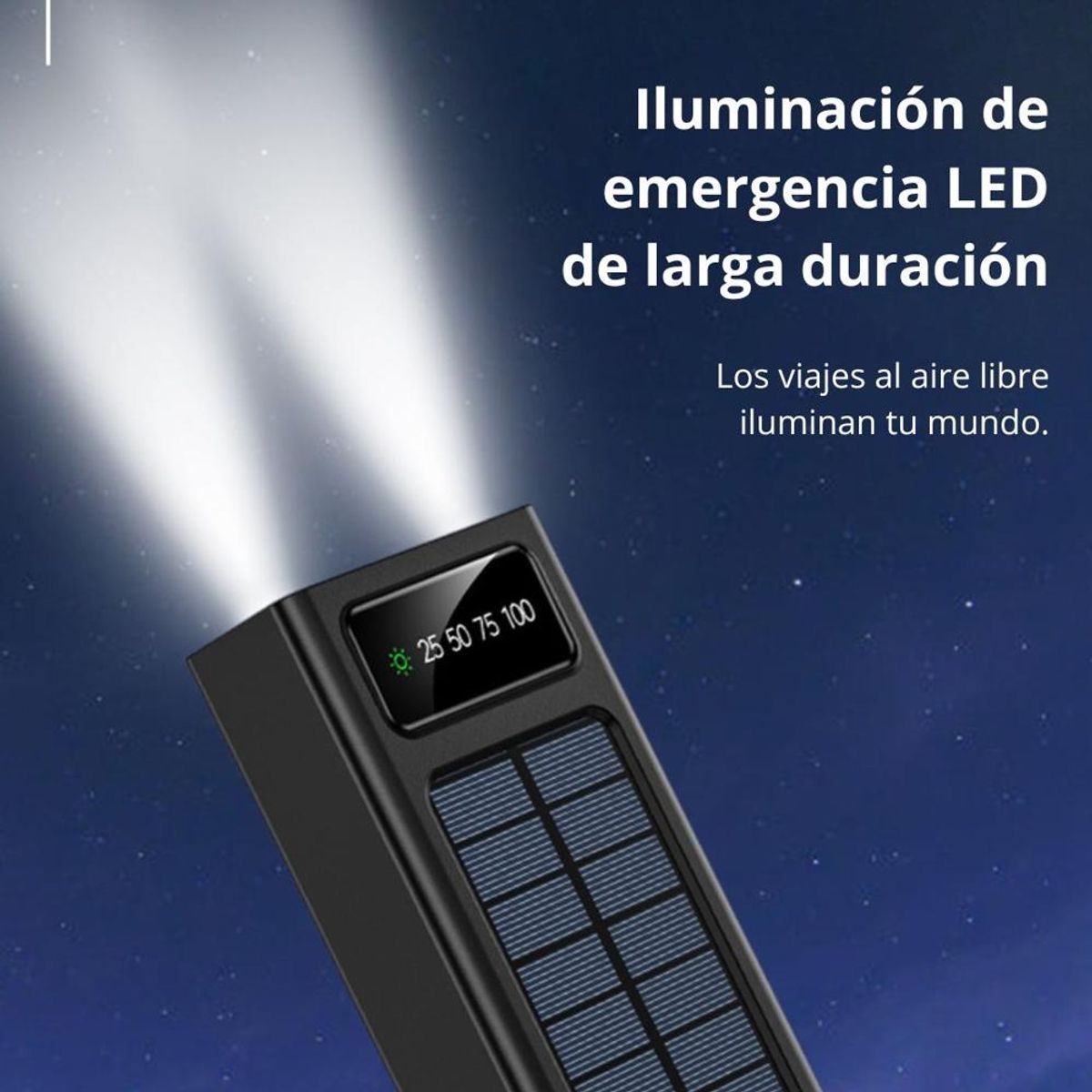 SUPER - Power Bank Solar 4 en 1  40000mAh 40W