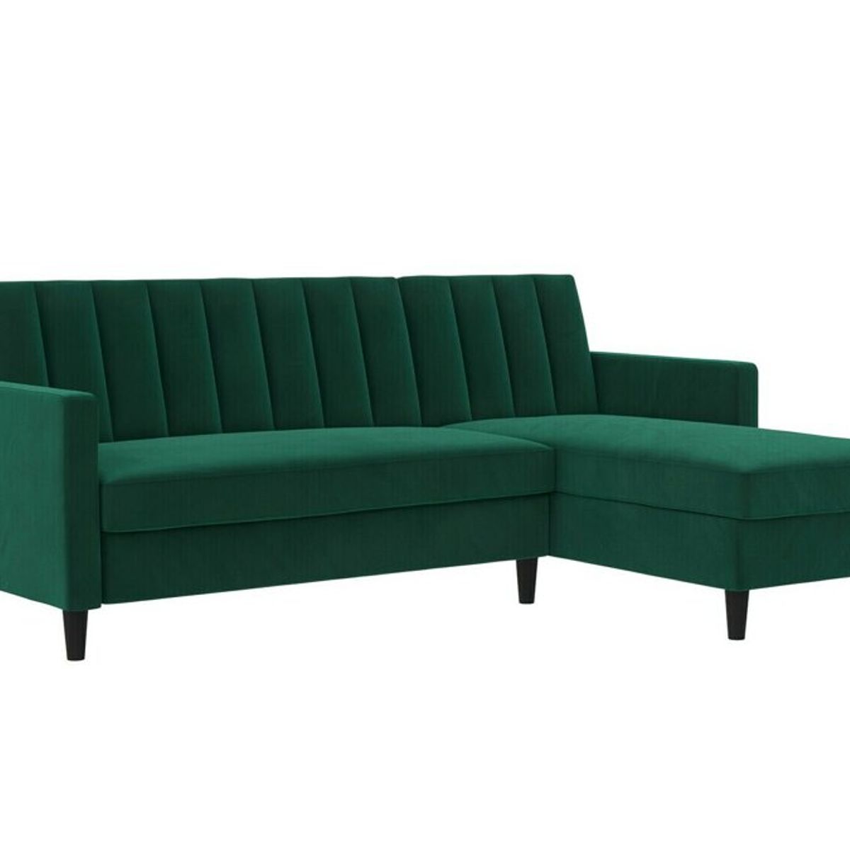 ARTSOFA - Sofá Seccional Hatford verde 2 piezas + obsequio