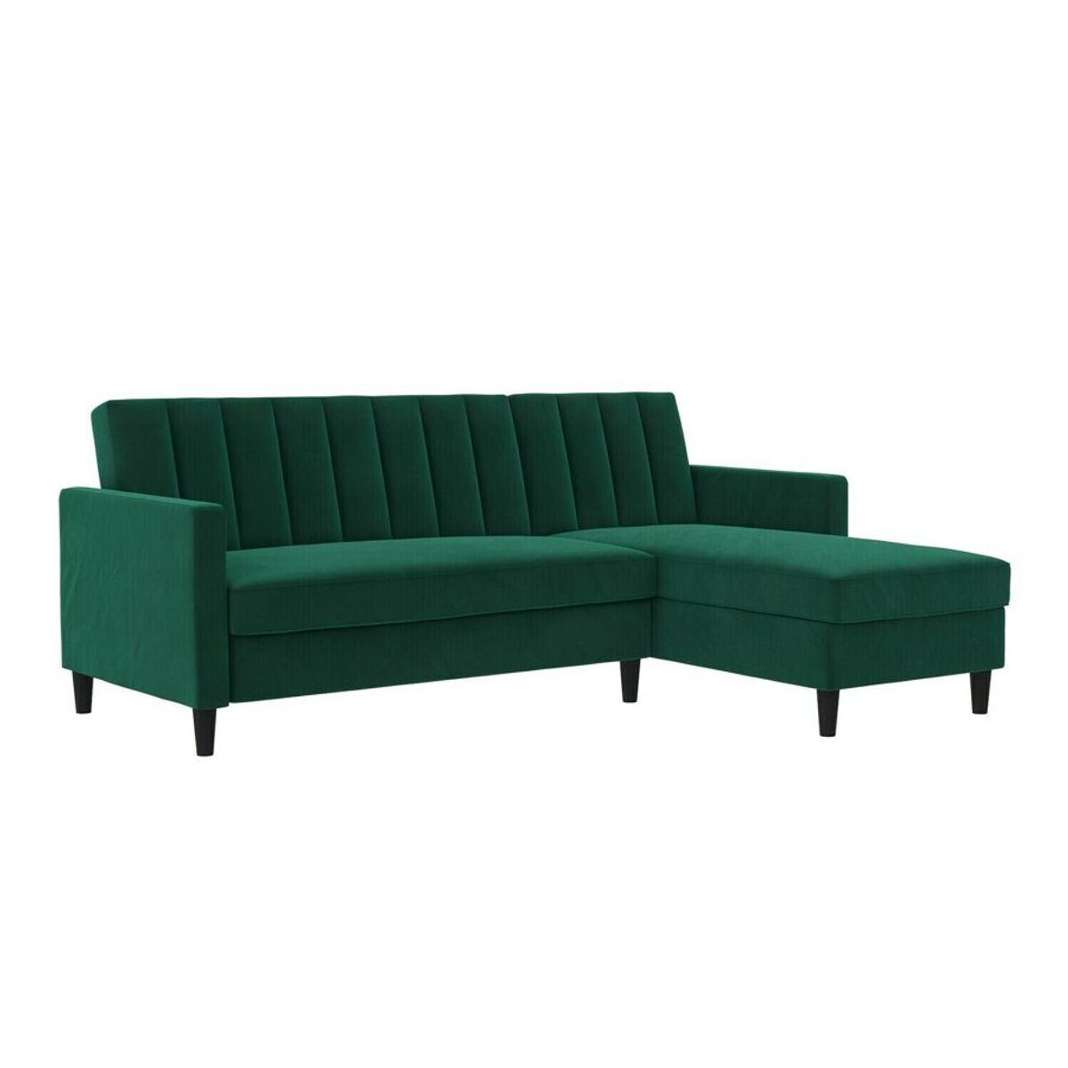 ARTSOFA - Sofá Seccional Hatford verde 2 piezas + obsequio