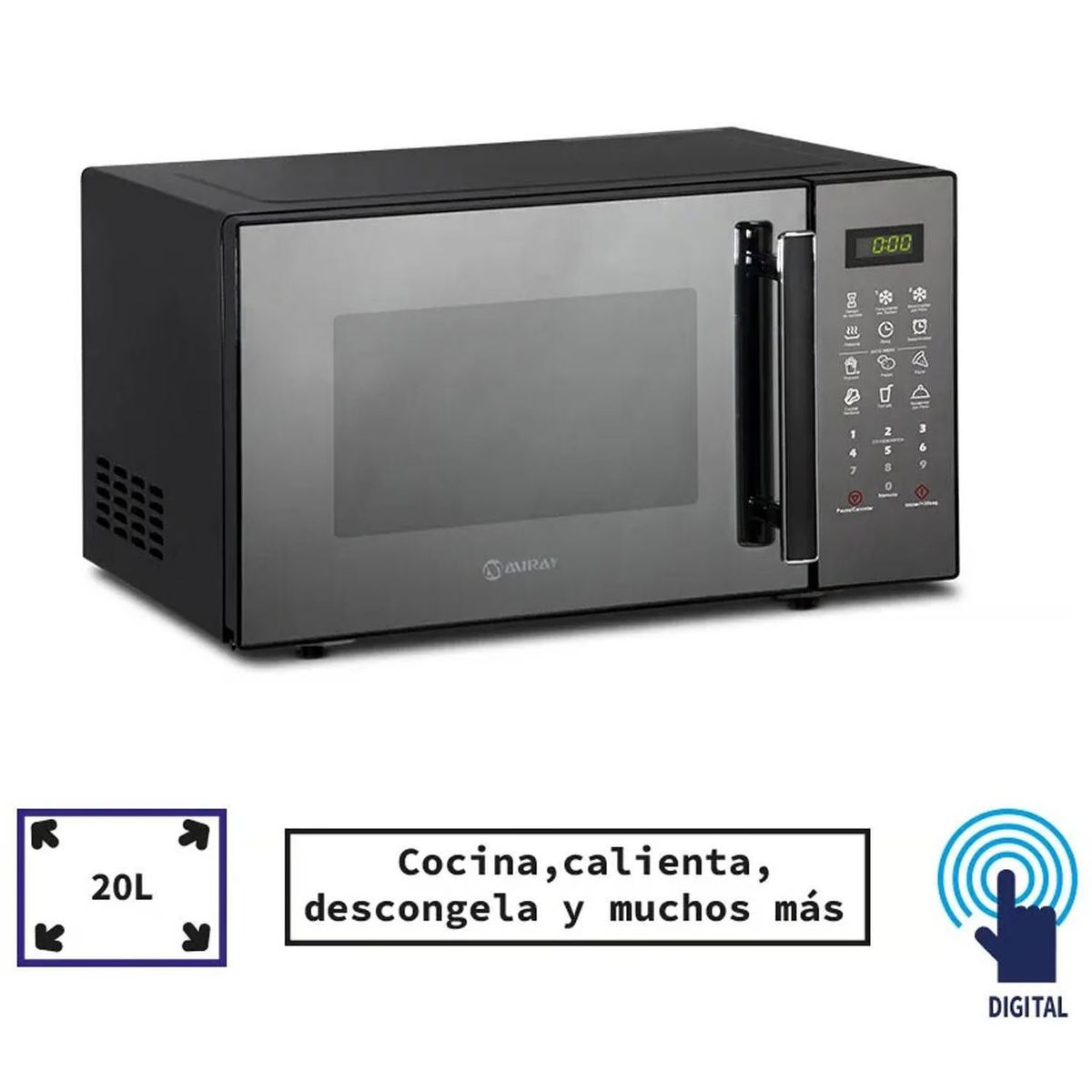 MIRAY - HORNO MICROONDAS MIRAY HMM-21N