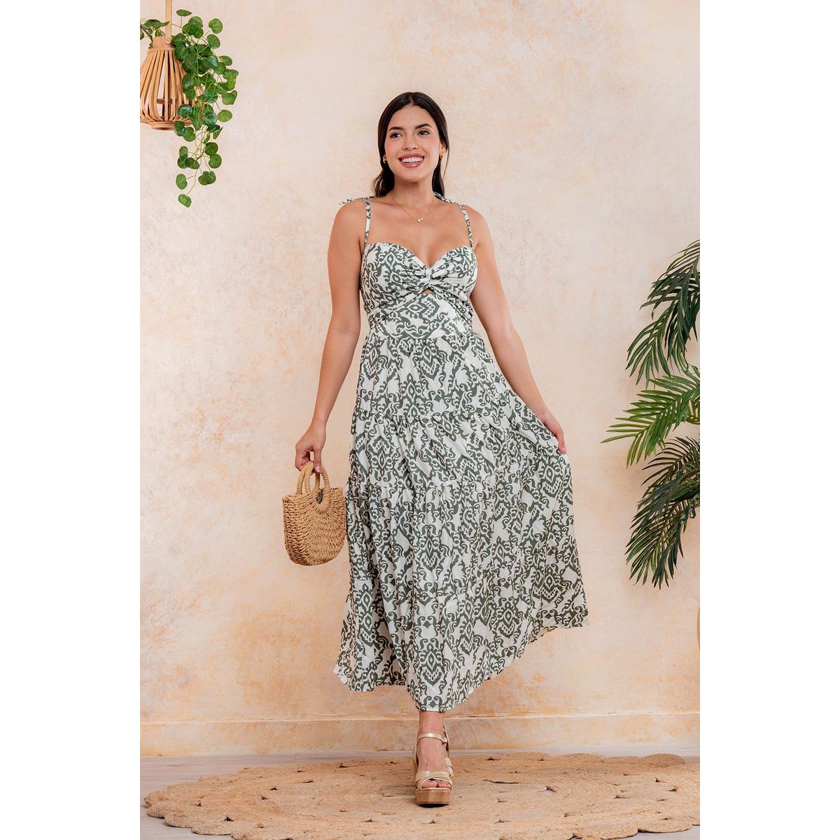 ARMA TU LOOK - VESTIDO POSITANO MIDI ESCOTE CORAZÓN ARMA TU LOOK