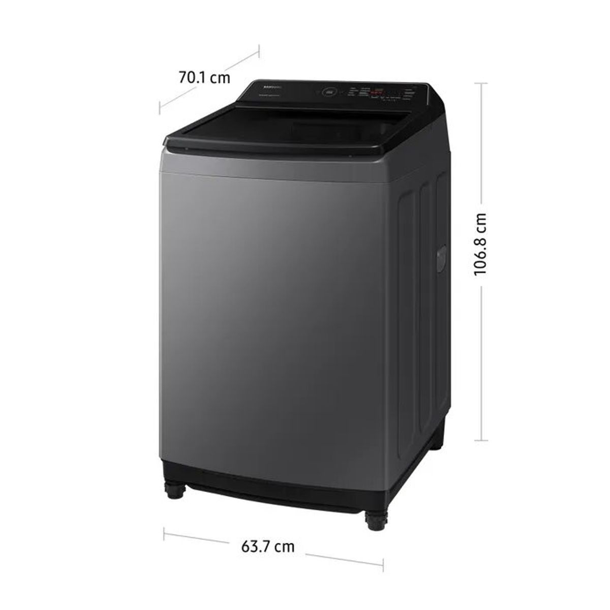 SAMSUNG - Lavadora Samsung EcoBubble 17KG WA17CG6441BDPE Plateado