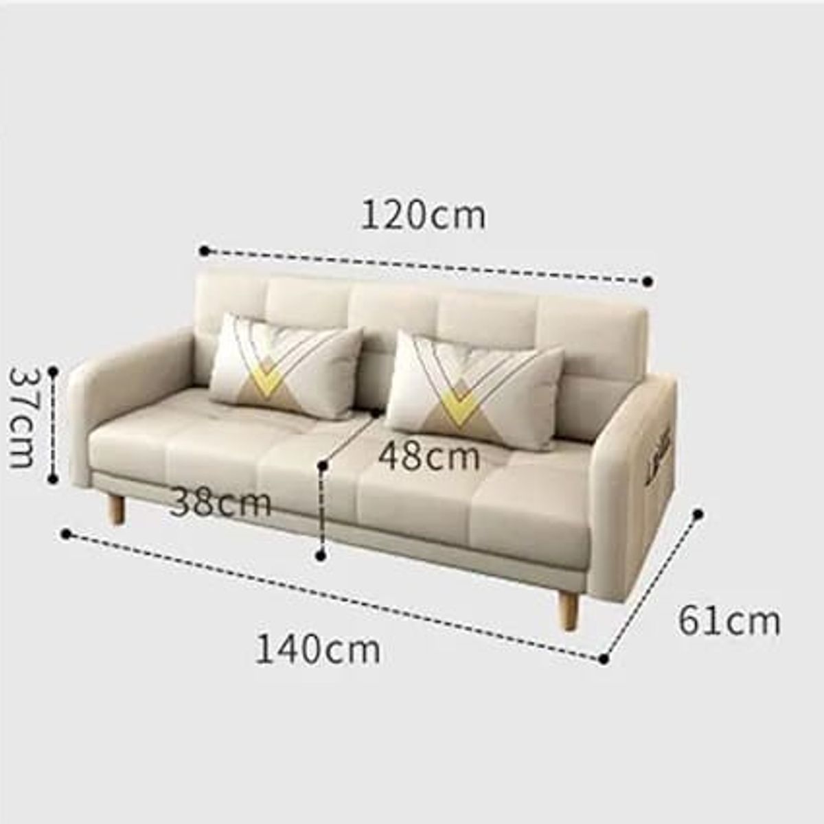 ARTSOFA - Sofá Eines dos cuerpos Gris + obsequio