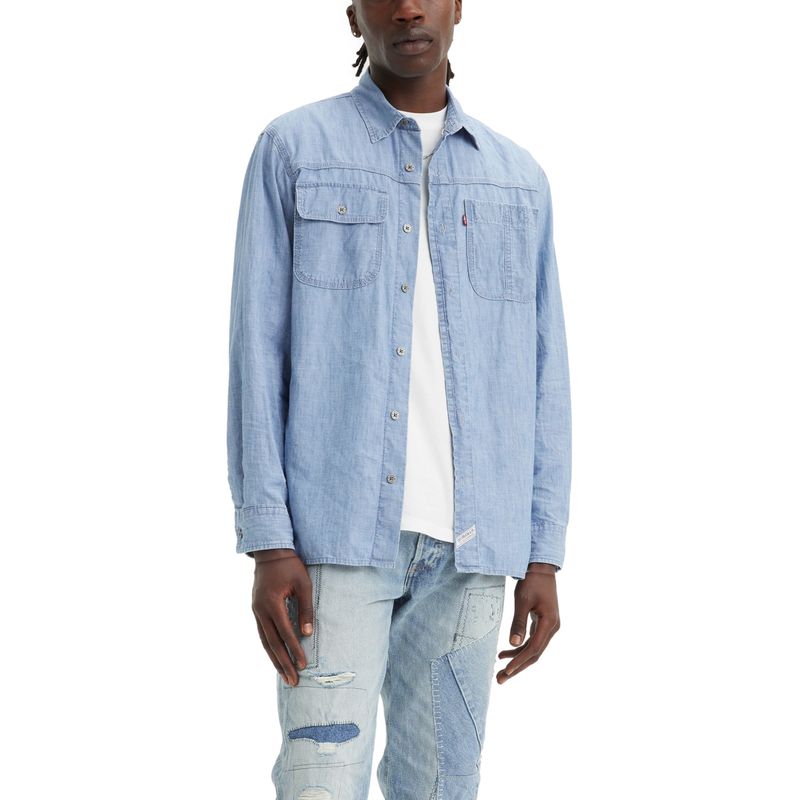 LEVIS - Camisa Hombre Auburn Worker Azul Levis