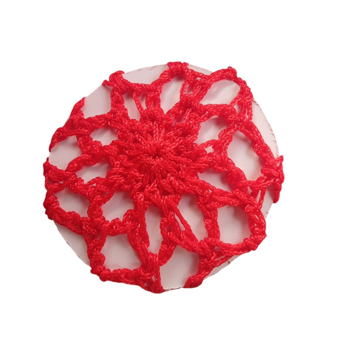 GENERICO - 2 MALLAS PARA MOÑO -ROJO-GENERICO