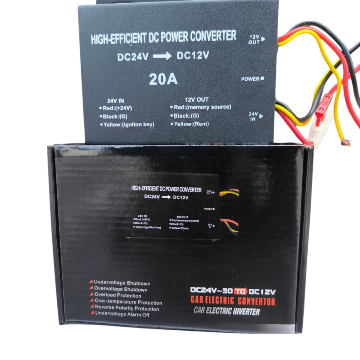 GENERICO - CONVERTIDOR DE VOLTAJE 24V CC-30V CC A 12V CC