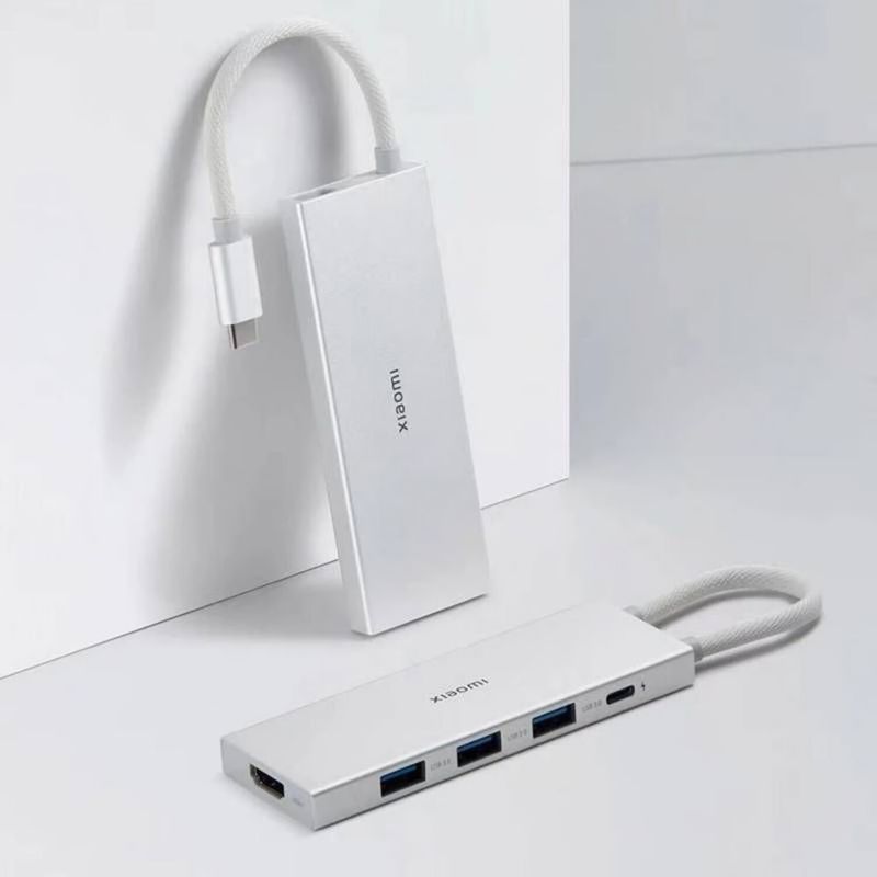 XIAOMI - Hub Xiaomi USB Tipo C Docking Station 5 en 1 Streaming 4K USB 3.0