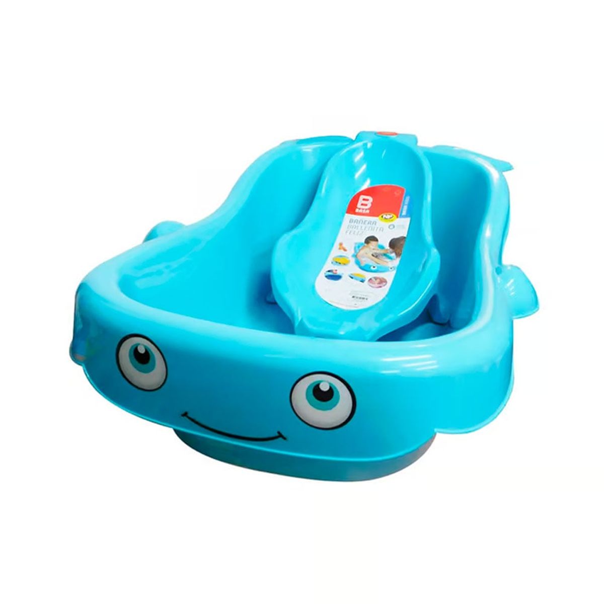 BASA - Bañera Ballenita Feliz Basa Celeste 8550+asiento