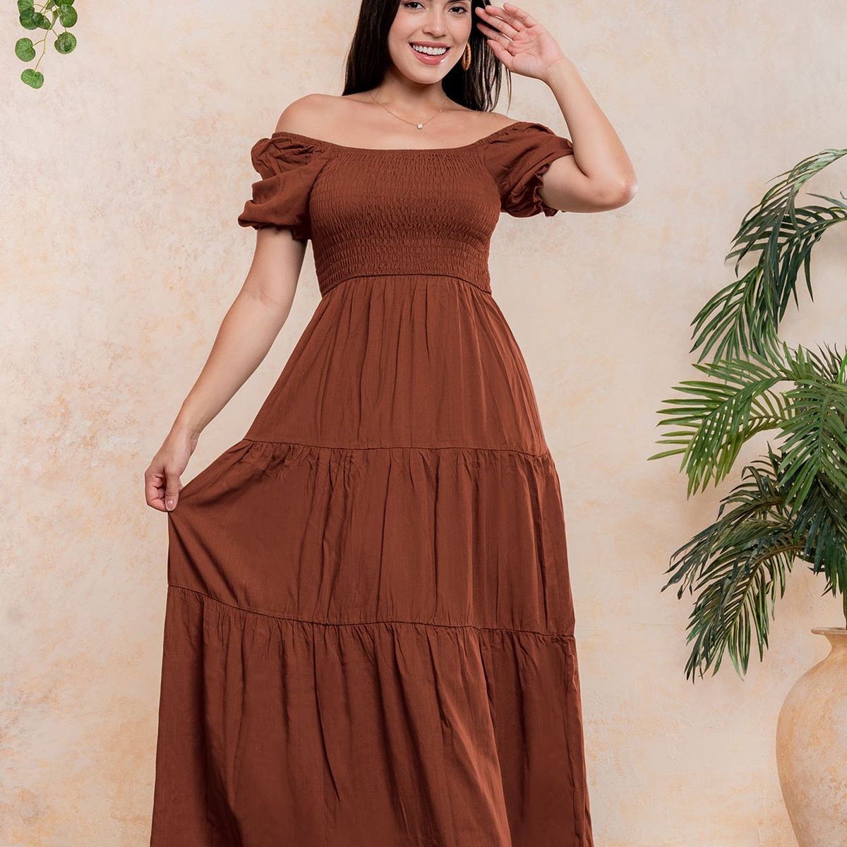 ARMA TU LOOK - VESTIDO SOL DE LINO LARGO CON MULTIAGUJA ARMA TU LOOK