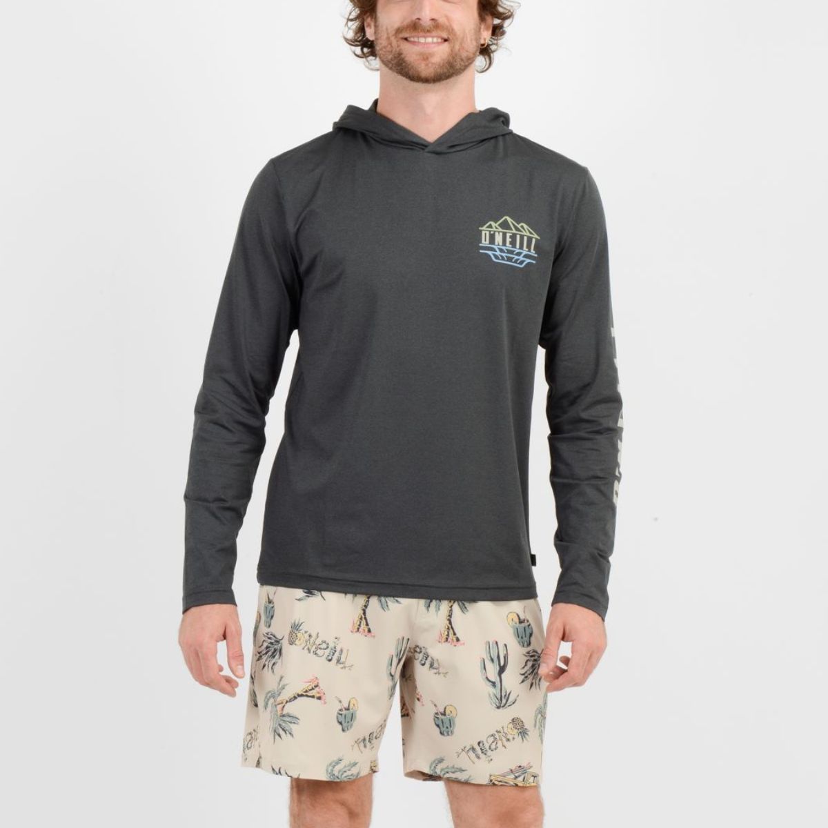 O'NEILL - LYCRA PLAYA HOMBRE ONEILL SS RASH TEE HYBRID MELANGE DARK GREY
