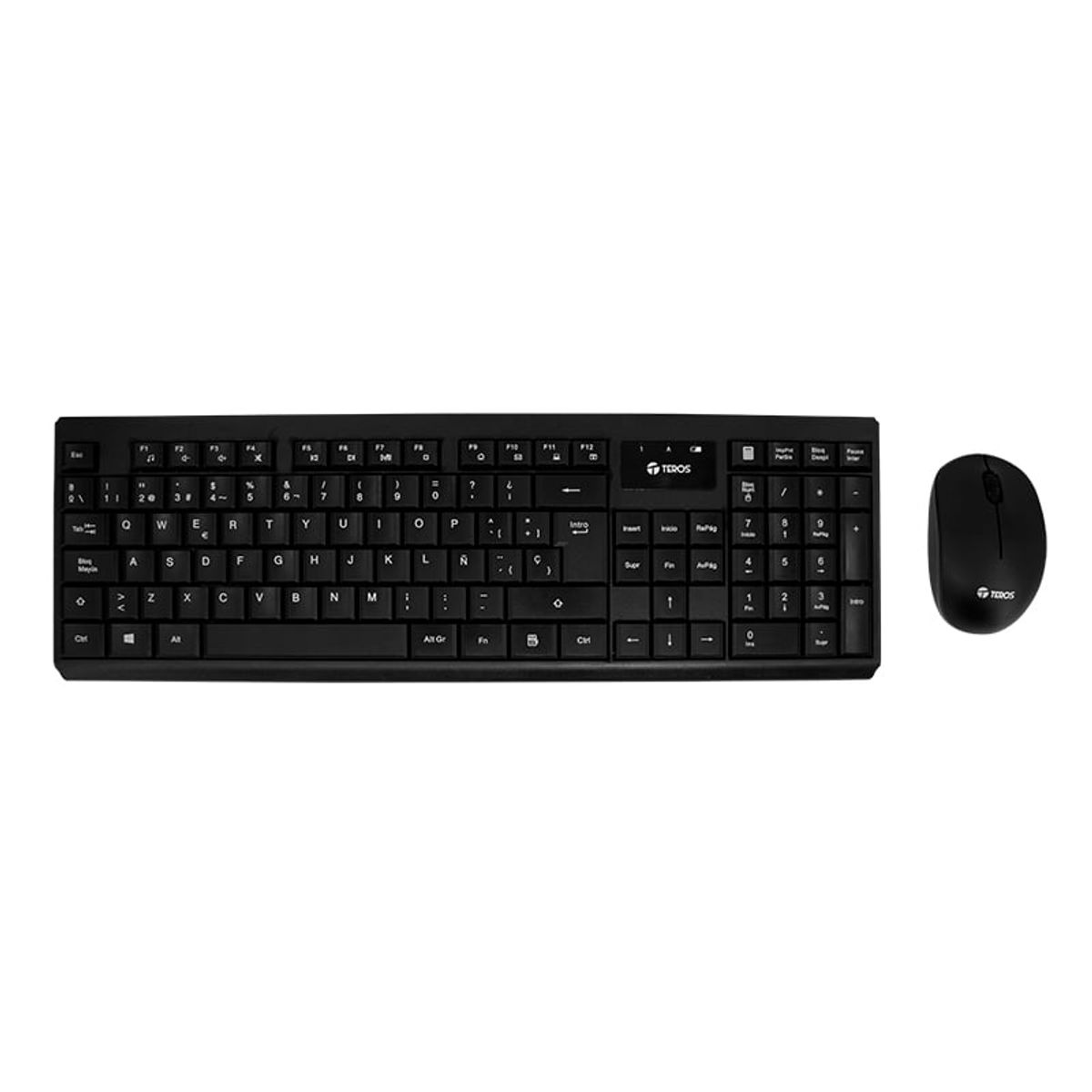 TEROS - Kit teclado y mouse TEROS TE-4071S inalámbrico 2 4 GHz negro español