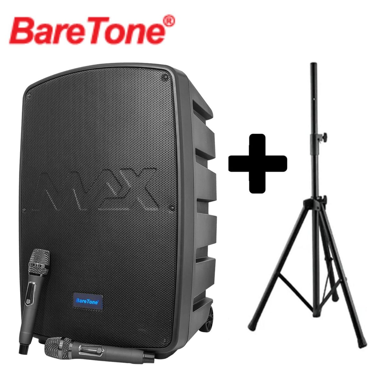 BARETONE - Combo Parlante BARETONE MAX15NB 800W RMS Clase D + Soporte