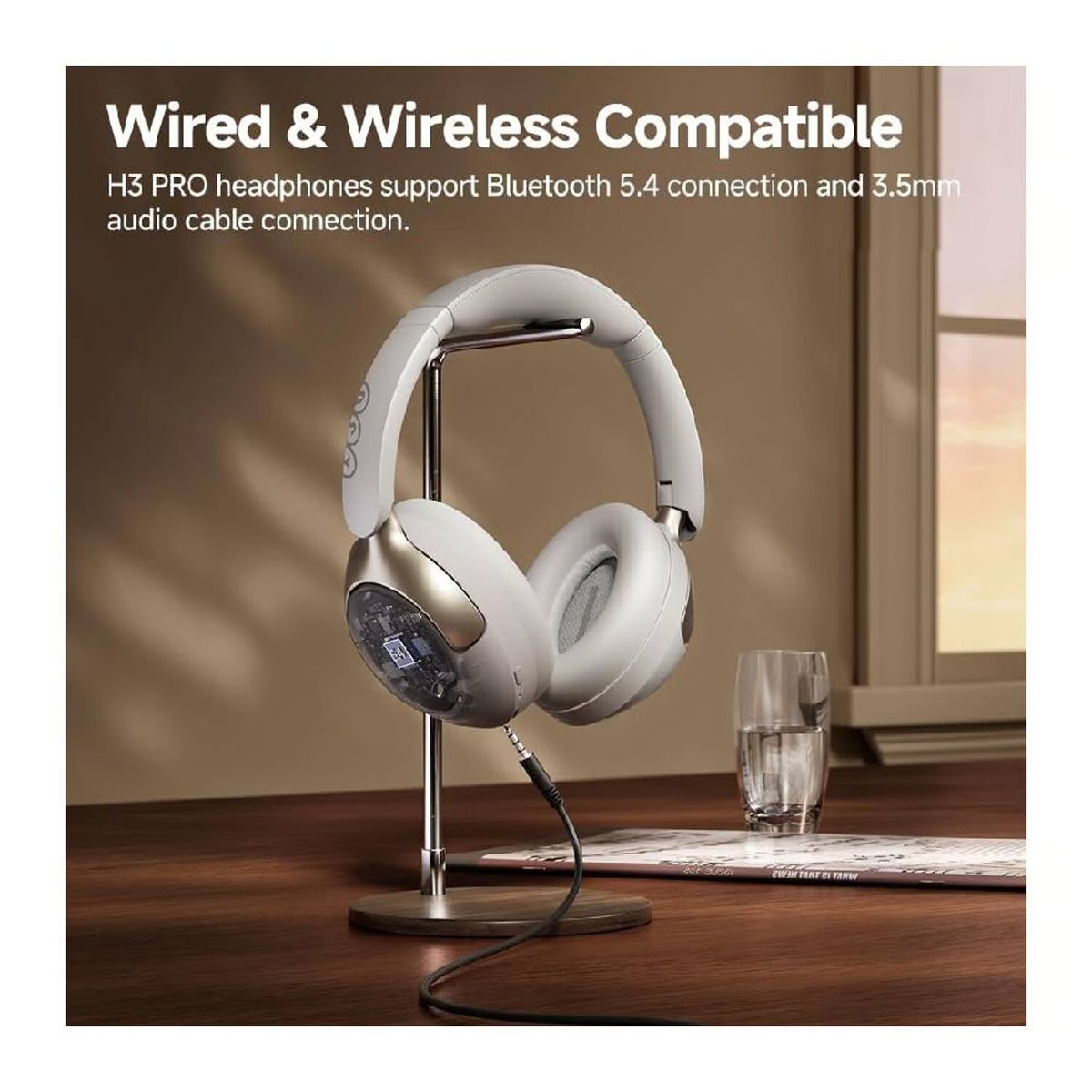 QCY - Audífonos Inalámbricos QCY H3 Pro -50dB Cancelación de Ruido Negro