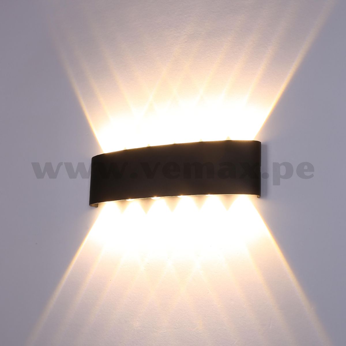 GENERICO - Aplique Black Box 6 Luces Luz Cálida