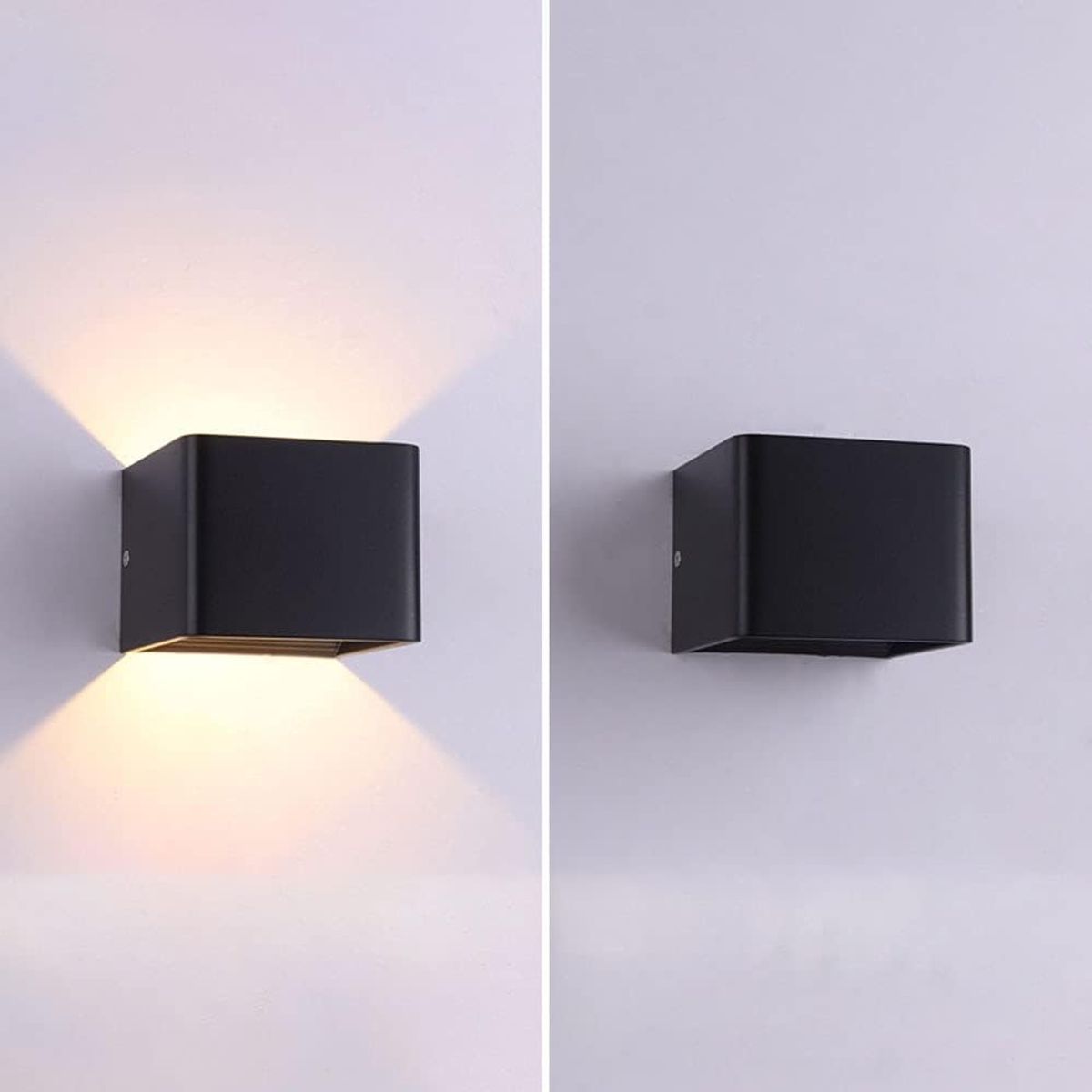 GENERICO - Aplique Black Box  Luz Cálida