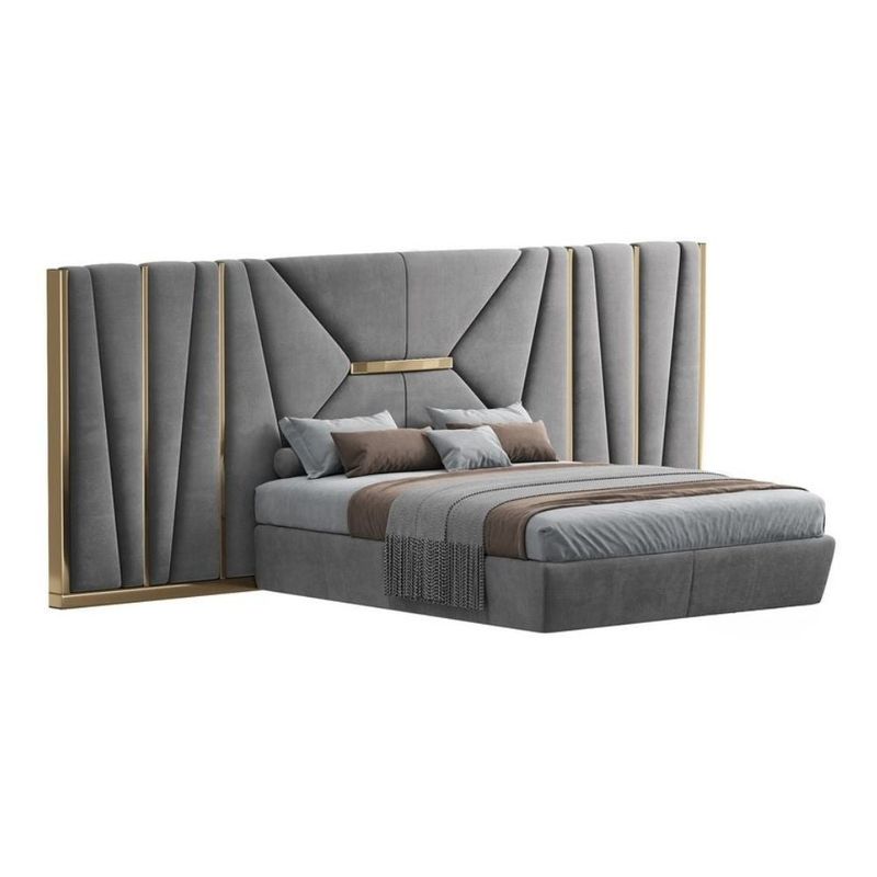 GENERICO - Dormitorio Ambar - King Plz - Gris claro