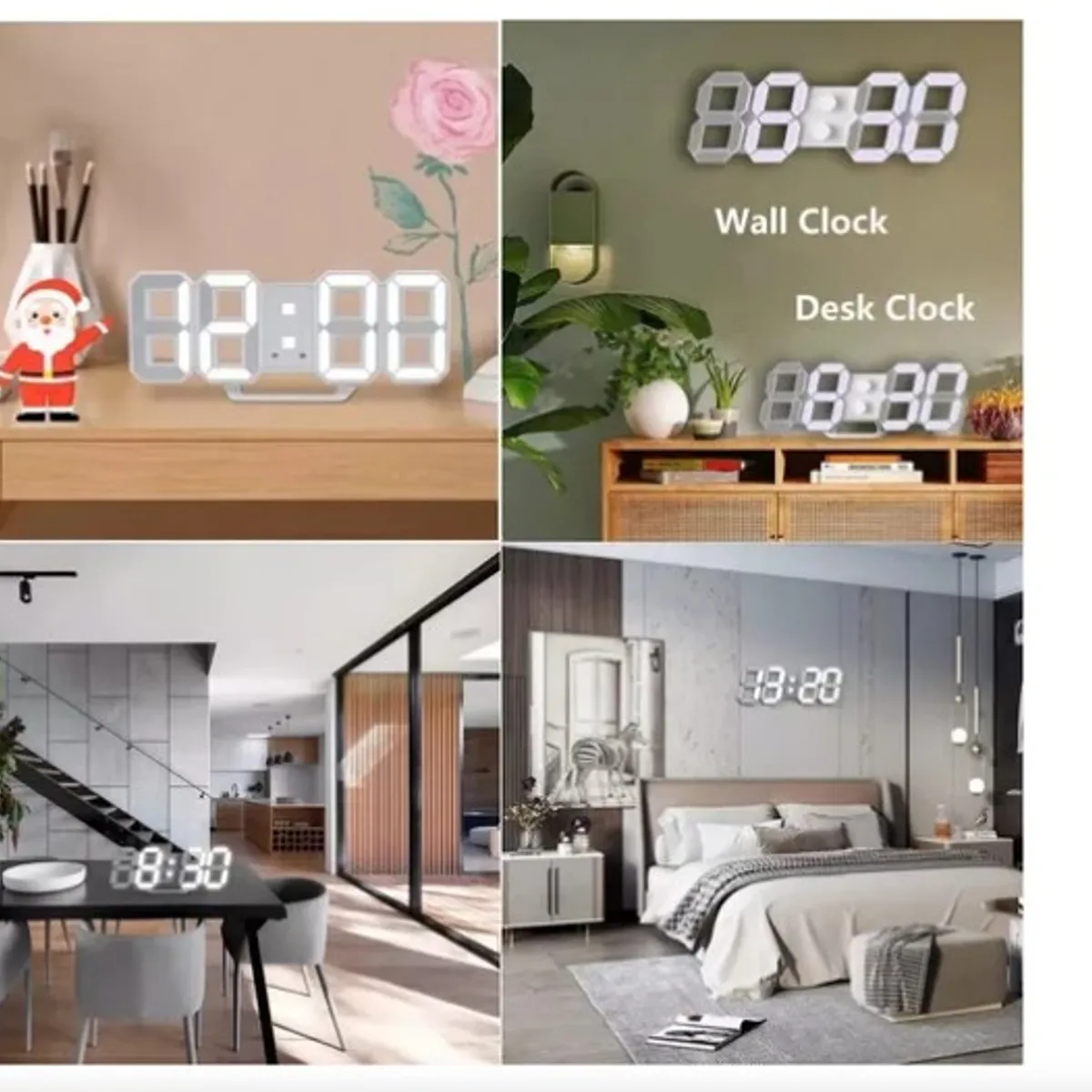 GENERICO - Reloj Despertador Digital Gadnic ALARM-10 Números 3D Luz Led