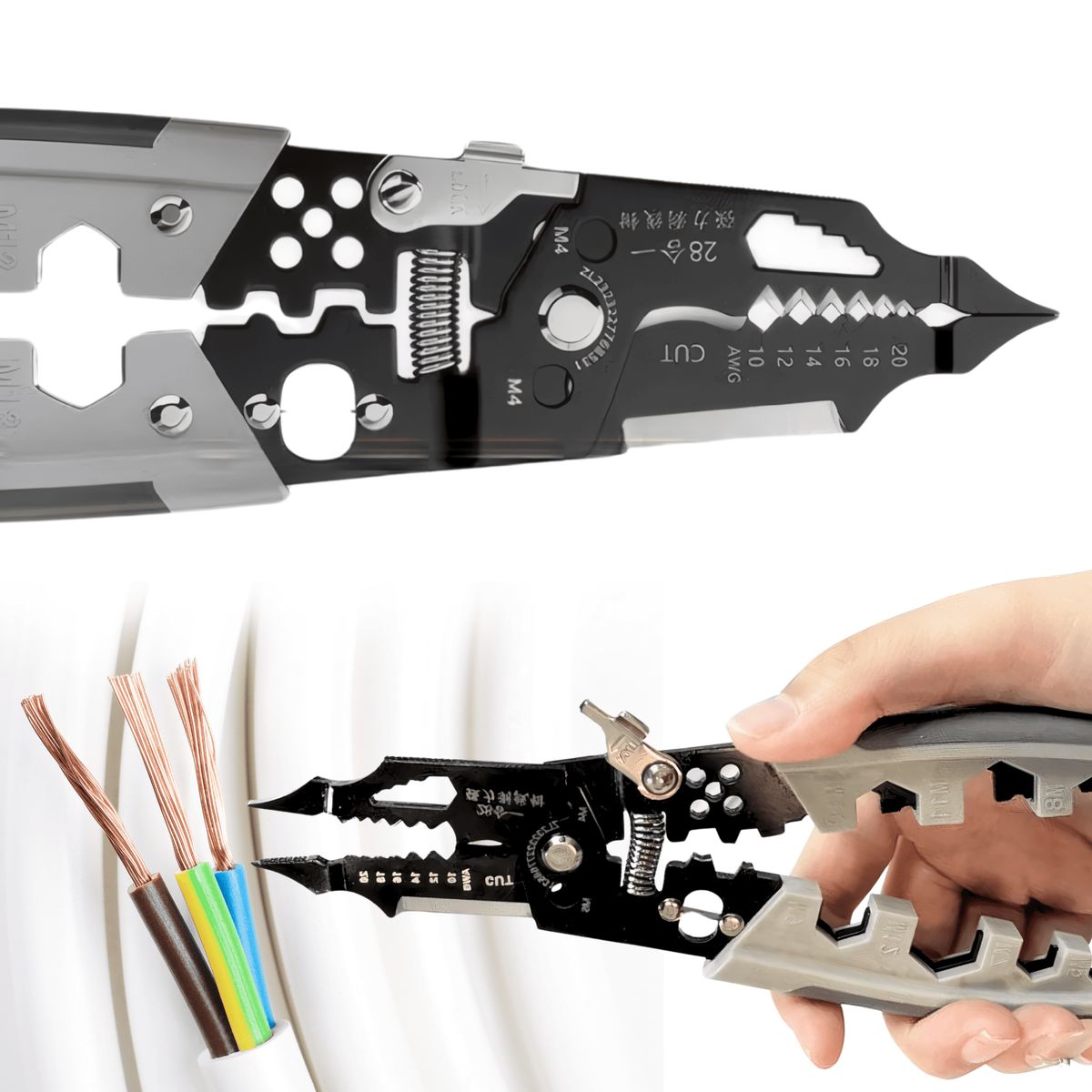 ROSH - Dúo Infaltable  Alicate Multifuncional + Soldador de Plástico