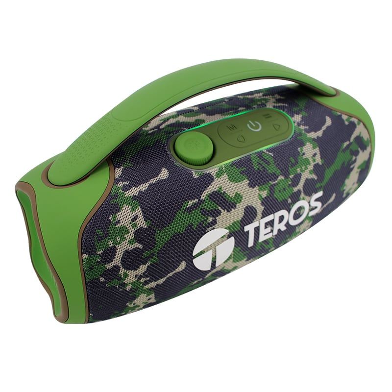 TEROS - Parlante TEROS TE-6045G color verde militar camuflado 60 W