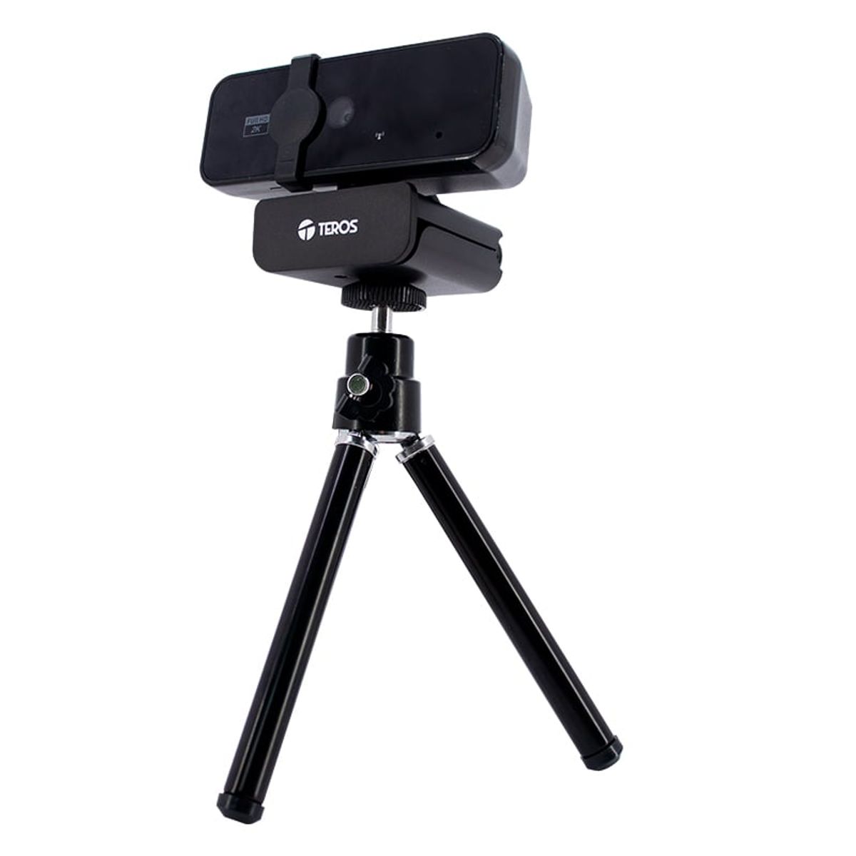 TEROS - Webcam TEROS TE-9072, 2K, micrófono incorporado, USB 2.0