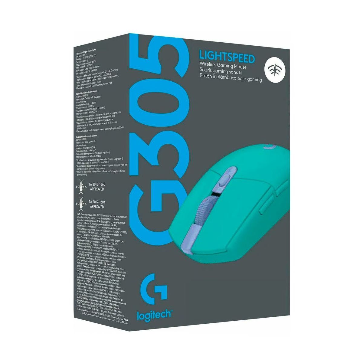 LOGITECH - MOUSE GAMER INALAMBRICO LIGHTSPEED LOGITECH G305 MINT