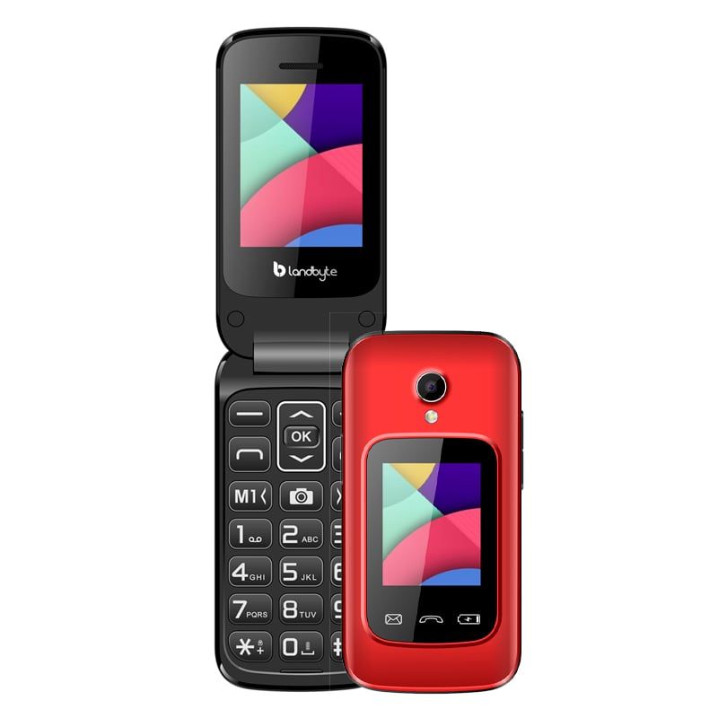 LANDBYTE - Teléfono celular Flip 4g LandByte LT1448 1.77 Dual SIM Radio FM Desbloqueado