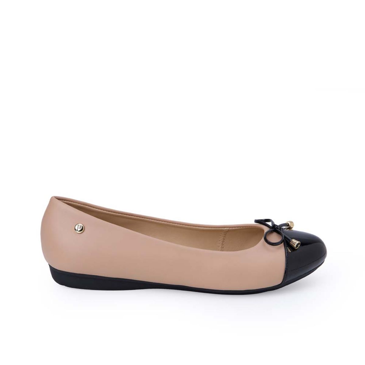 Piazza - Zapato Ballerina Casual ALAY-2509 BeigeNegro Piazza