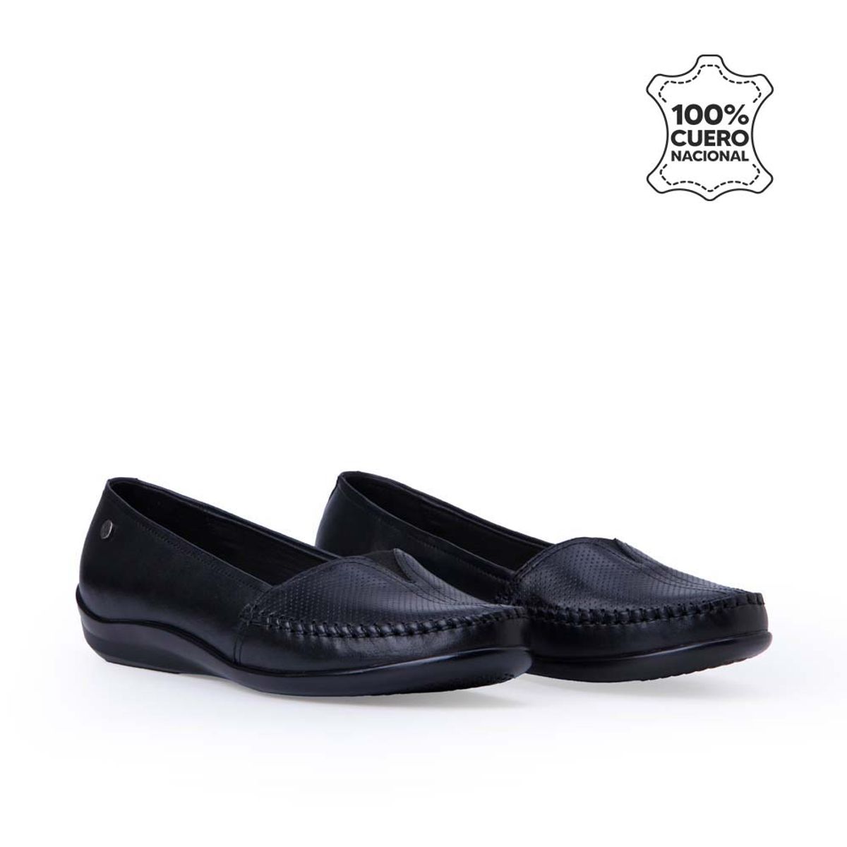 VIALE - Zapato Mocasín Casual AVE-2512 Negro Viale Cuero