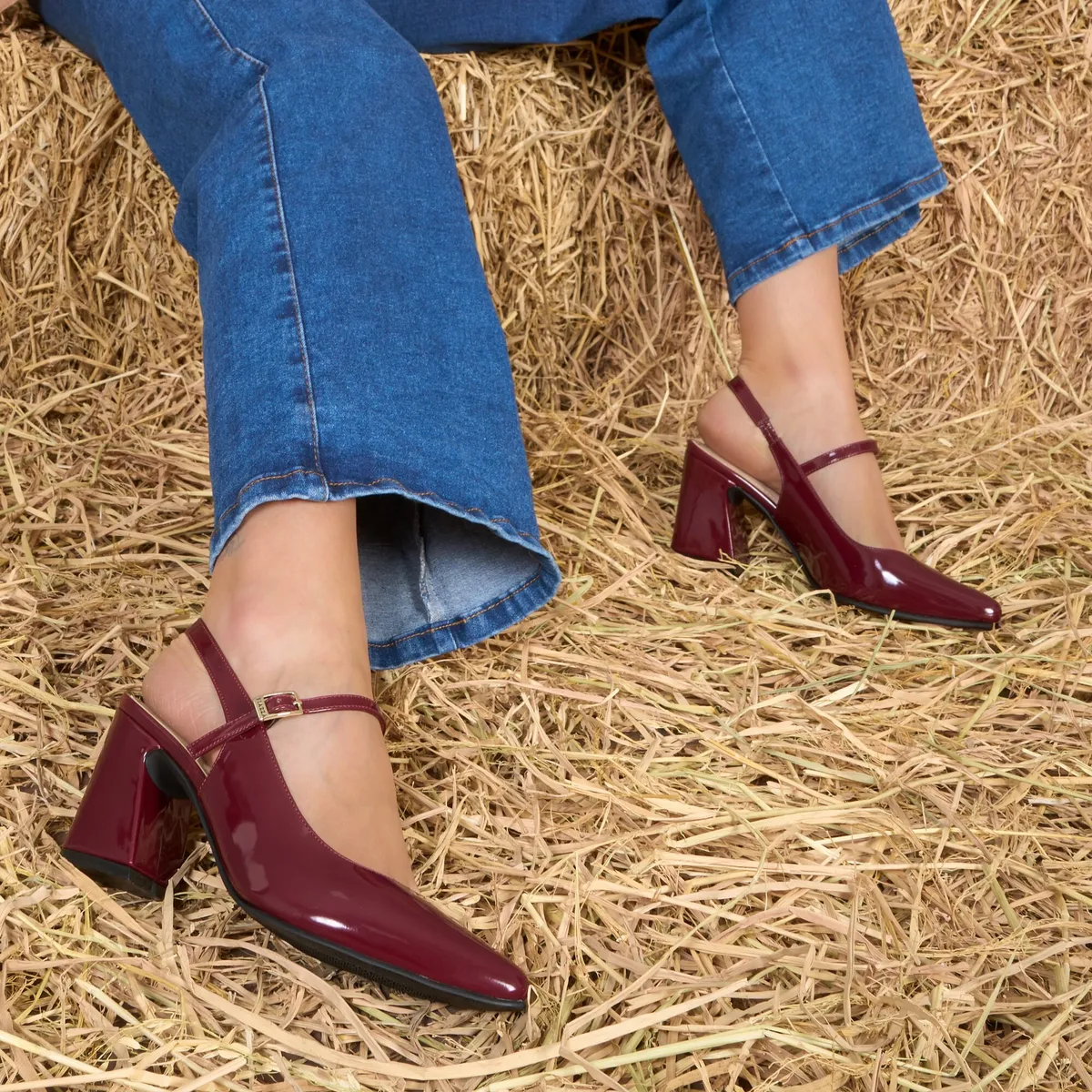 Piazza - Zapato Stiletto Casual DON-2533 Vino Piazza