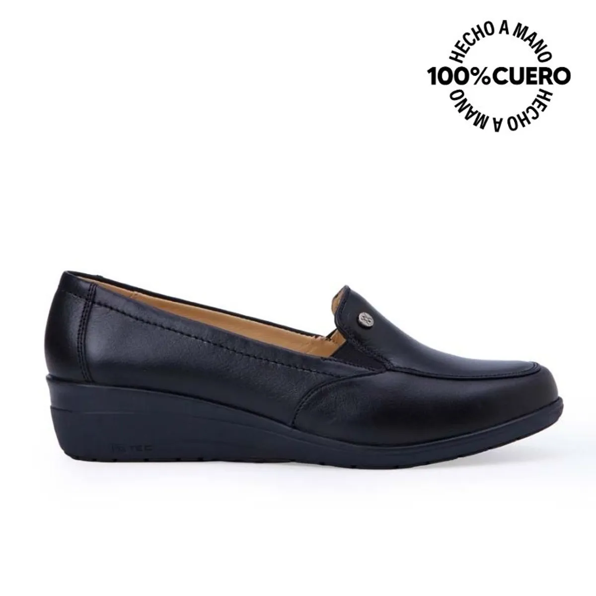 VIALE - Zapato Mocasín Casual LE-2512 Negro Viale Cuero