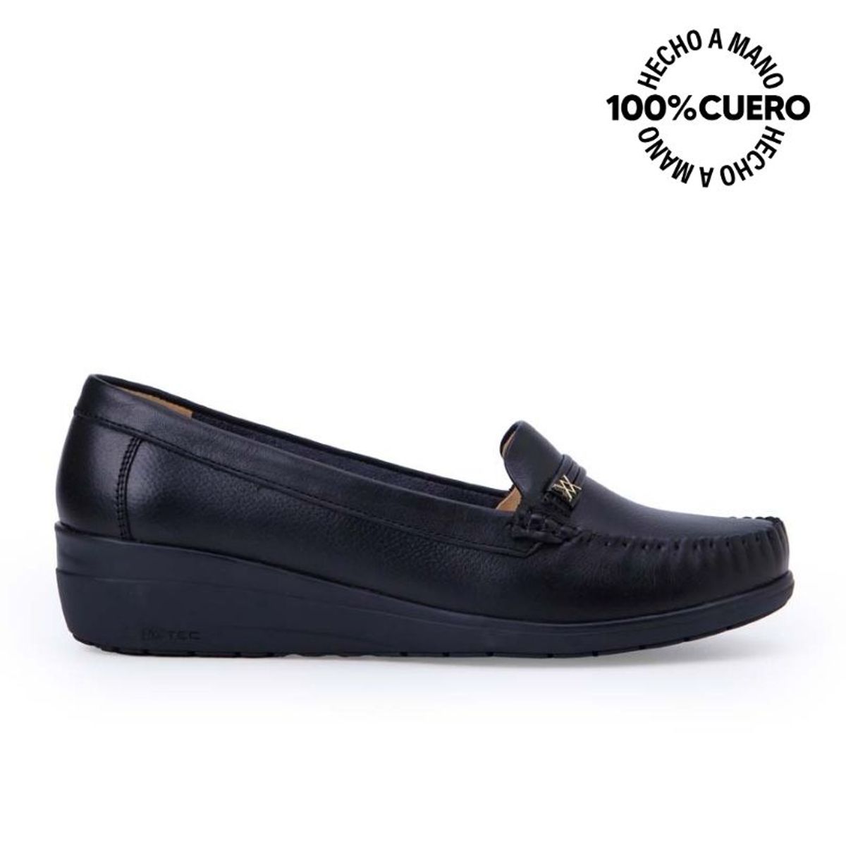 VIALE - Zapato Mocasín Casual LE-2513 Negro Viale Cuero