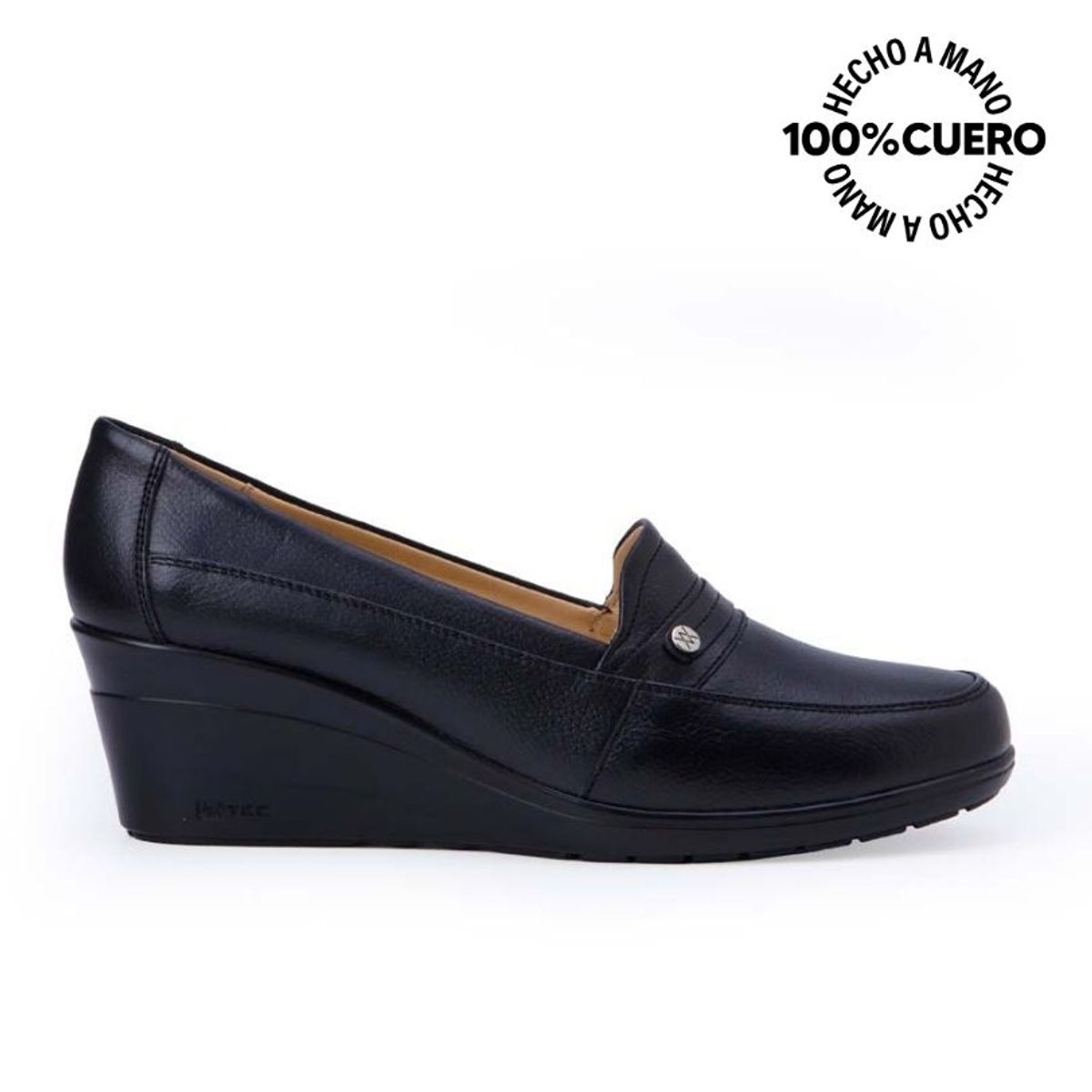 VIALE - Zapato Mocasín Casual LE-2514 Negro Viale Cuero