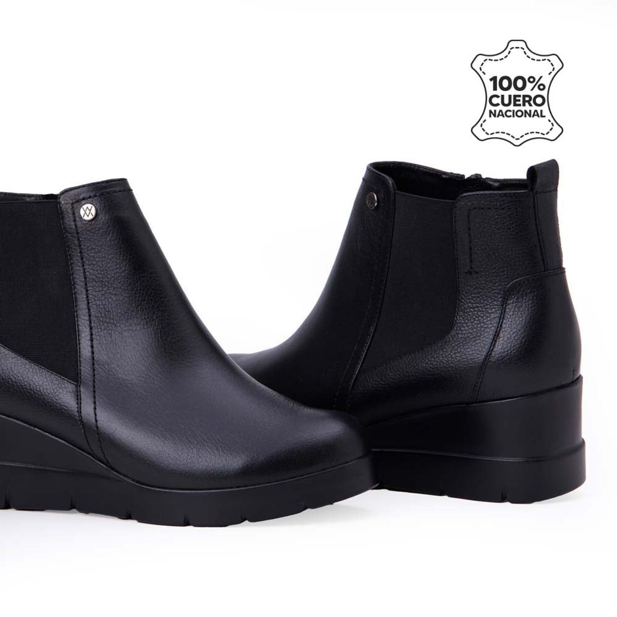 VIALE - Botín Jodhpur Casual LINDA-2516 Negro Viale Cuero