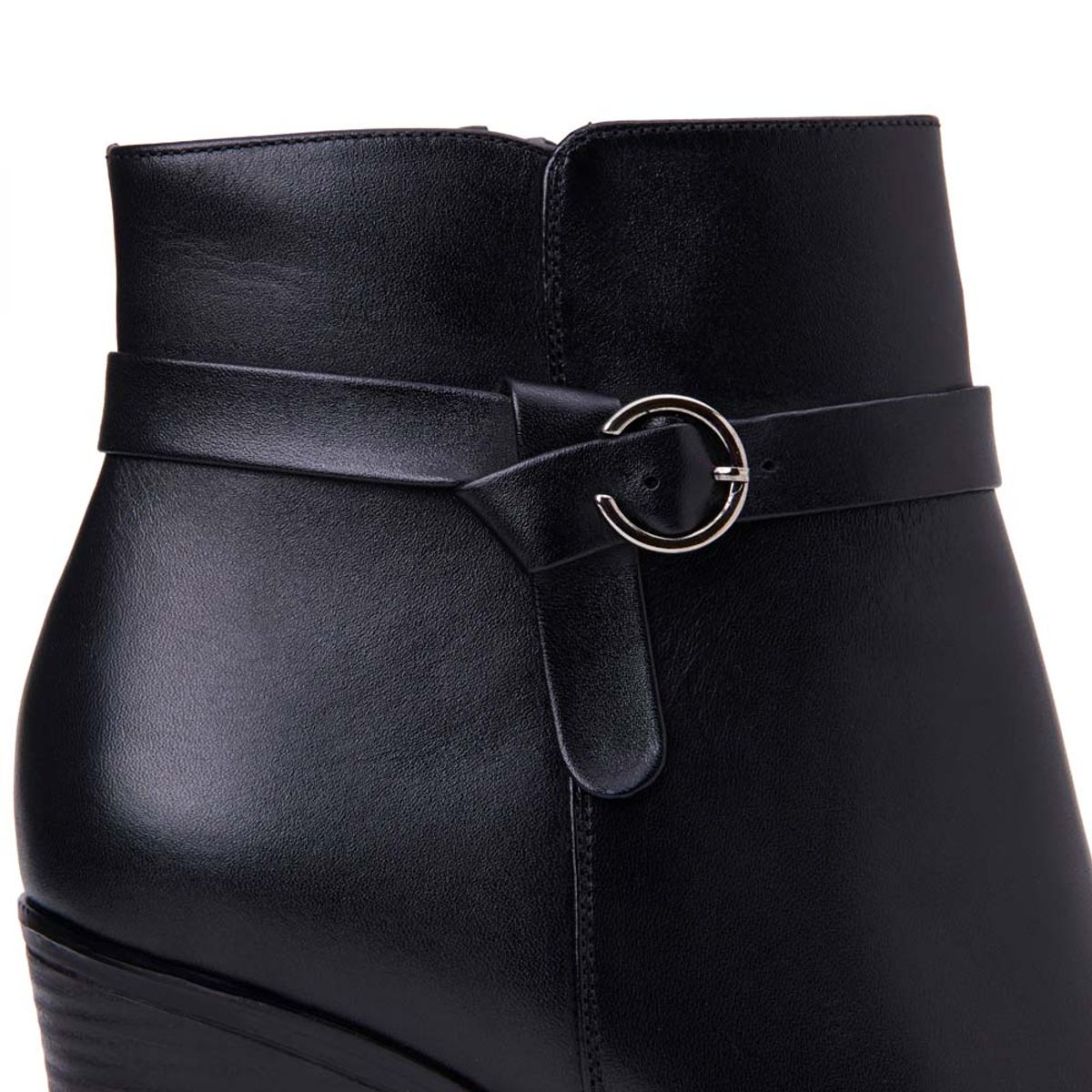 VIALE - Botín Jodhpur Casual LINDA-2518 Negro Viale Cuero